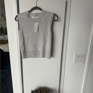 Abercrombie Grey Sleeveless Cashmere Top